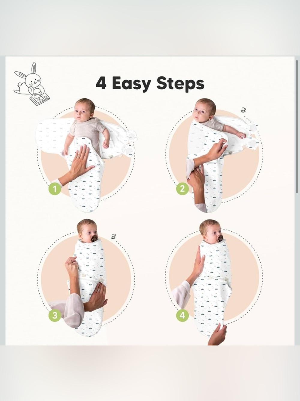 New KeaBabies 3-Pack Organic Baby Swaddles for Newborns 0-3 Months Galaxy Theme - Picture 3 of 5